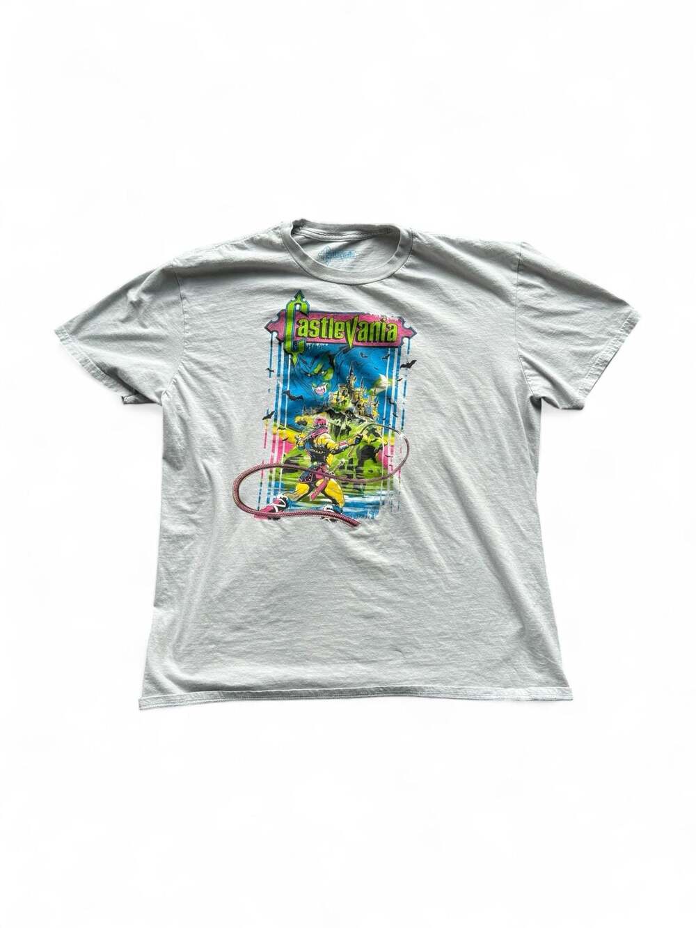 Castlevania Video Game Graphic T-Shirt Gray